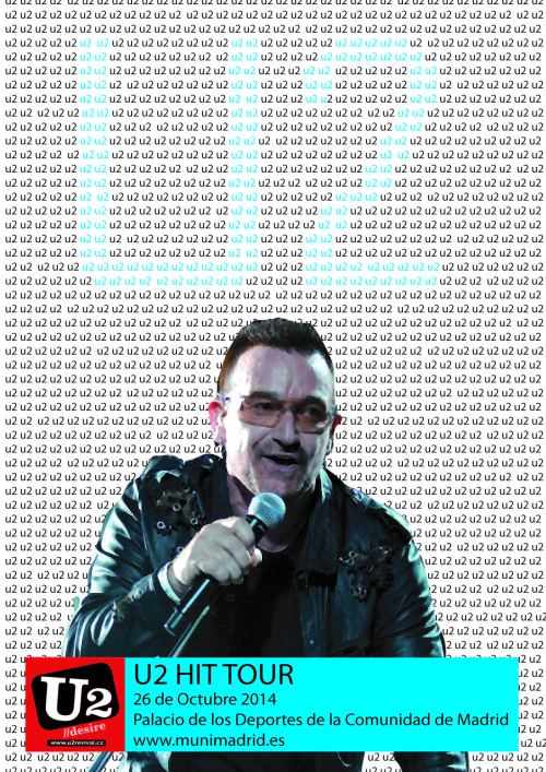 Cartel presentación concierto U2